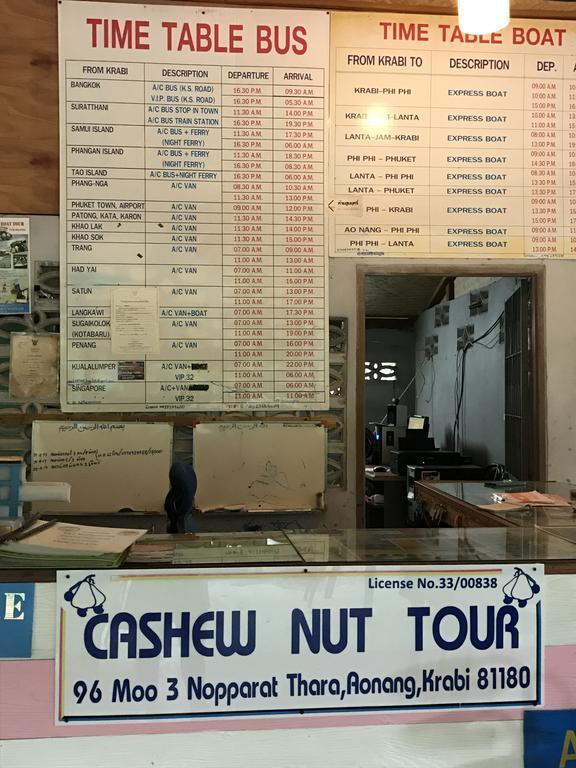 Cashew Nut Bungalows Hotel Ao Nang Exterior foto